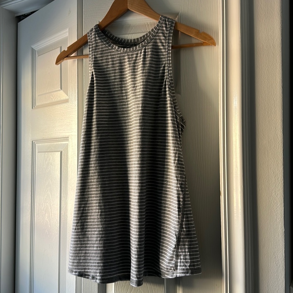 Lululemon Striped Open Back Tank size 8